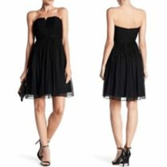 J Crew Navy Nadia 100% Silk Strapless Dress Size 8 - Picture 1 of 11